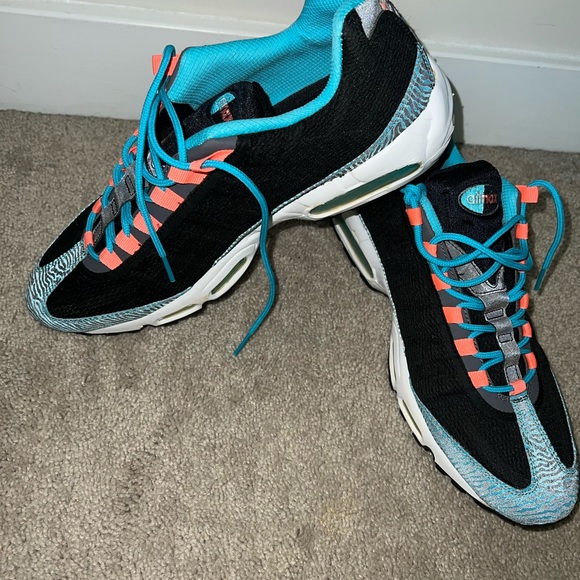 Nike Air Max 95 Premium Tape Zebra "PRM" Gamma Miami Animal Print Mens 13 *NEW* - Picture 2 of 13